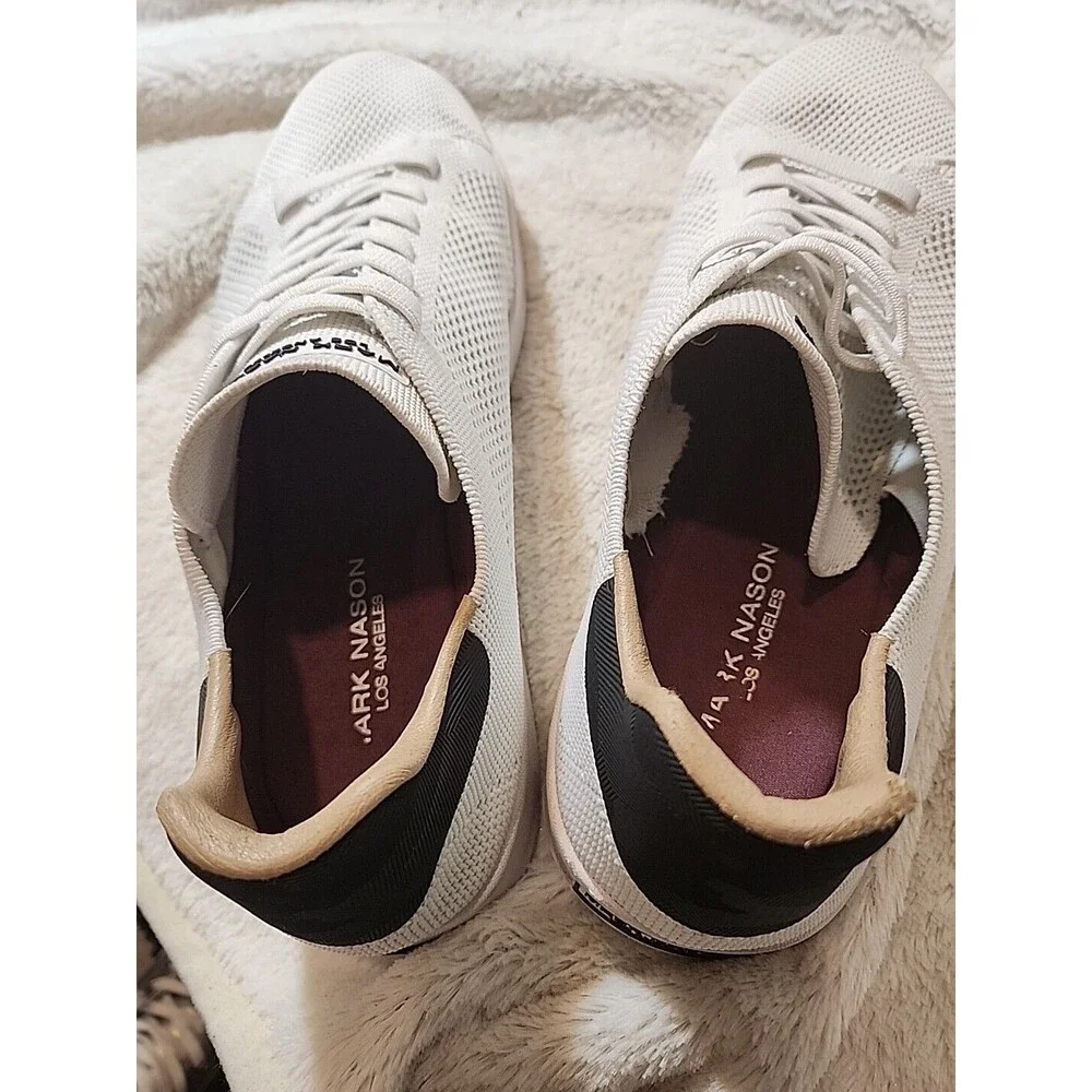 Mark Nason Los Angeles Shoes Sneakers Mens 10 Bryson White Casual Slip‎ On Low